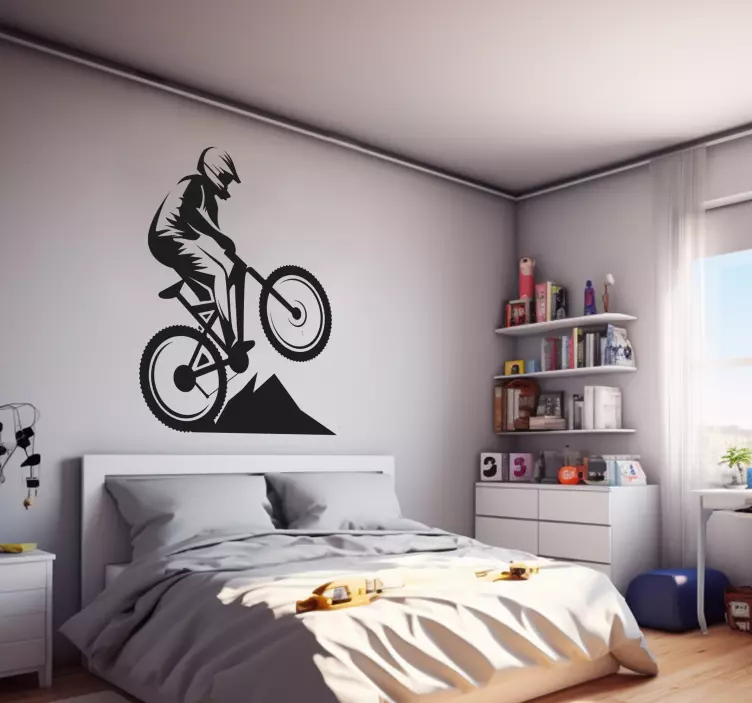 Wandtattoo Jugendzimmer mountainbike - TenStickers