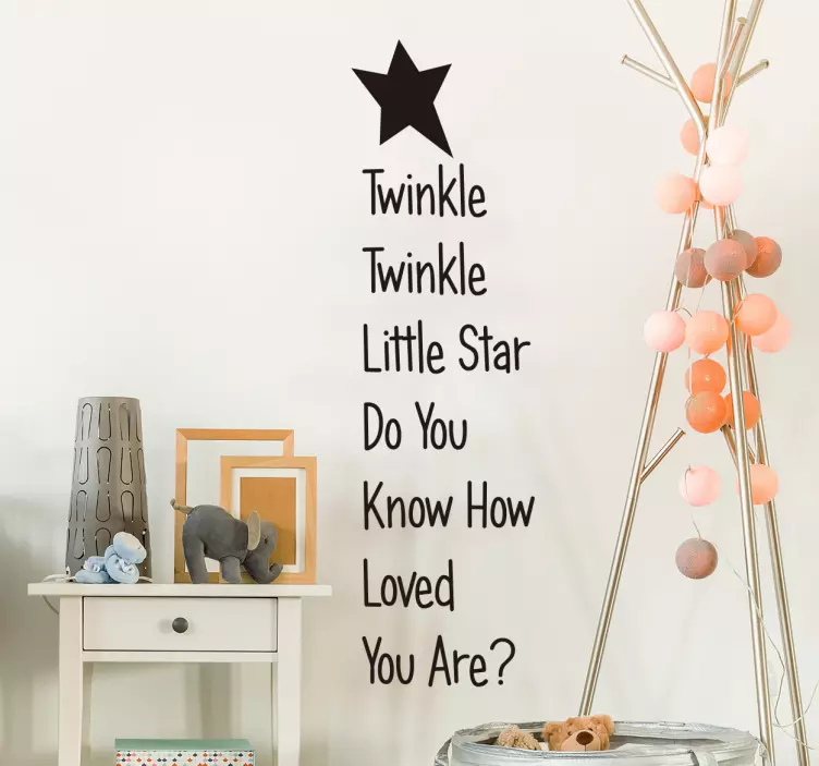 Wandtattoo Twinkle Twinkle - TenStickers
