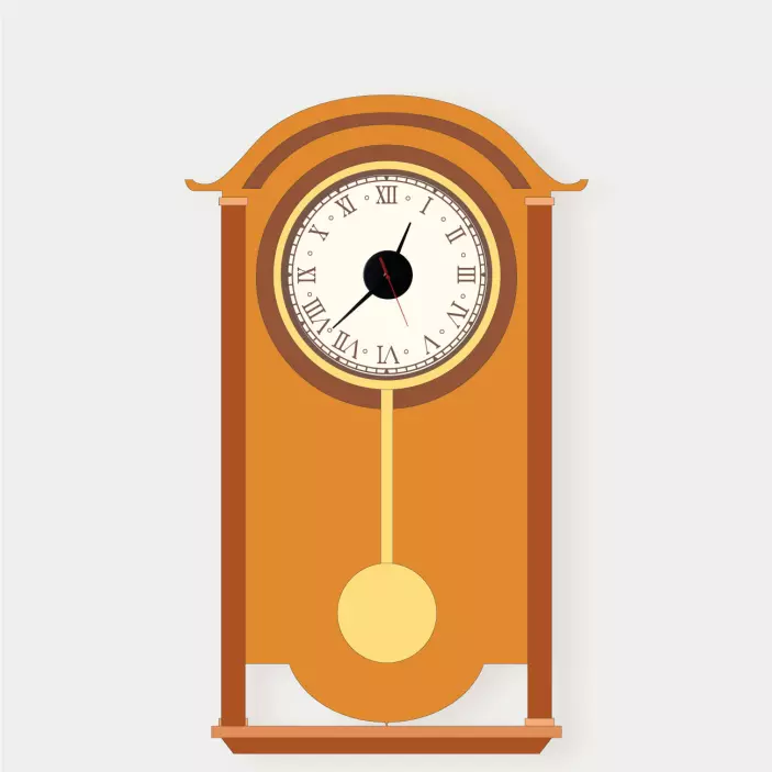 Wandtattoo Uhr klassisches pendel - TenStickers