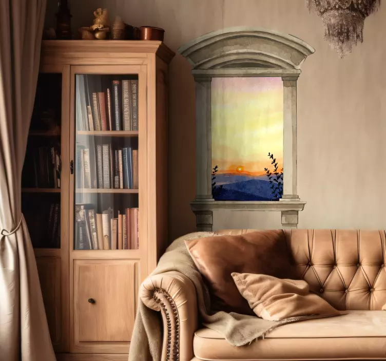 Aufkleber visuelle Effekte klassisches fenster-aquarell-finish - TenStickers