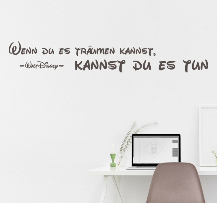 Wandtattoo Zitat Wenn du es träumen kannst... - TenStickers