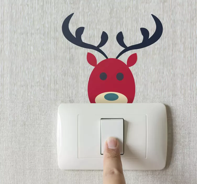 Sticker Weihnachten Freude und Rentier - TenStickers