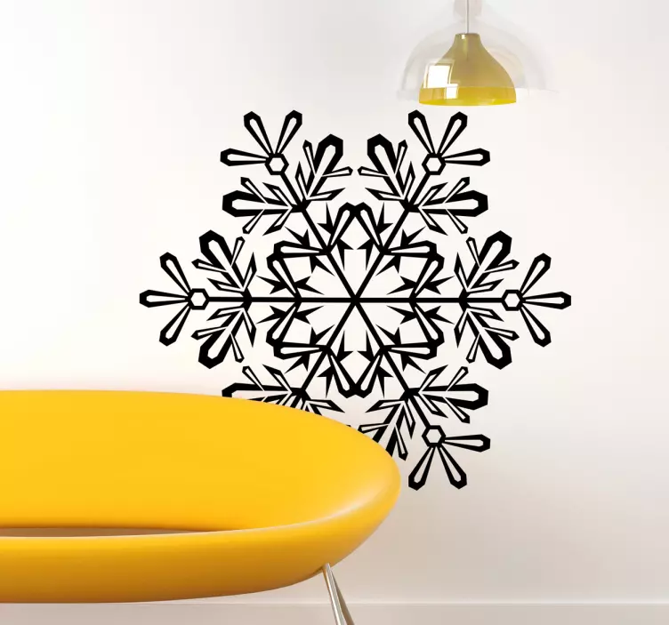 Wandtattoo Weihnachten Schneeflocke - TenStickers
