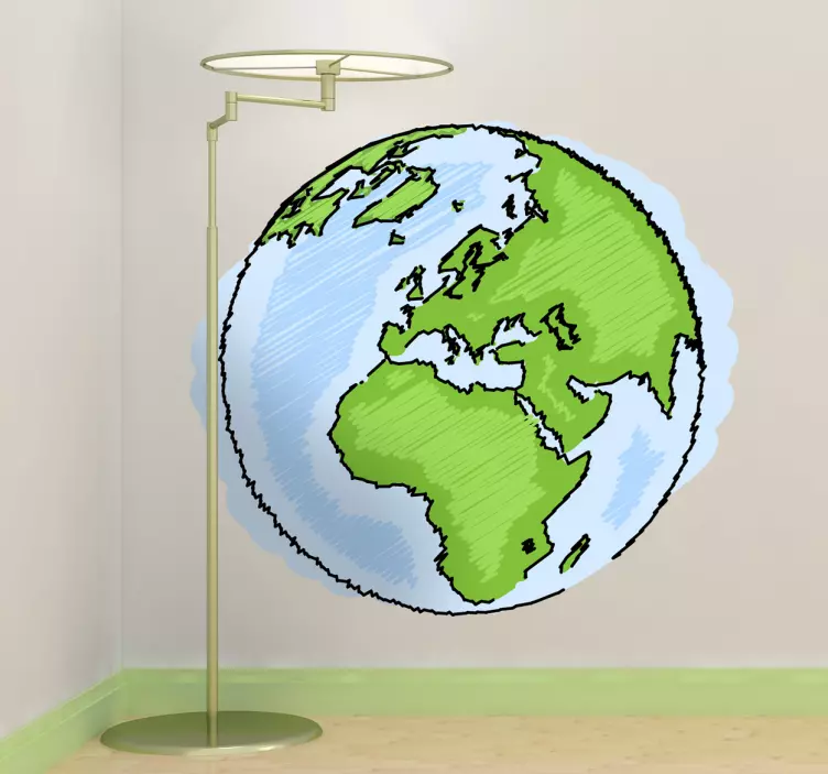 Wandtattoo Welt Europa - TenStickers