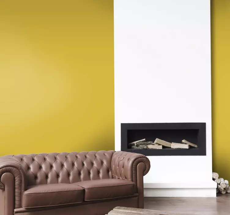 Wandtattoo welt in warmen akzentfarben - TenStickers