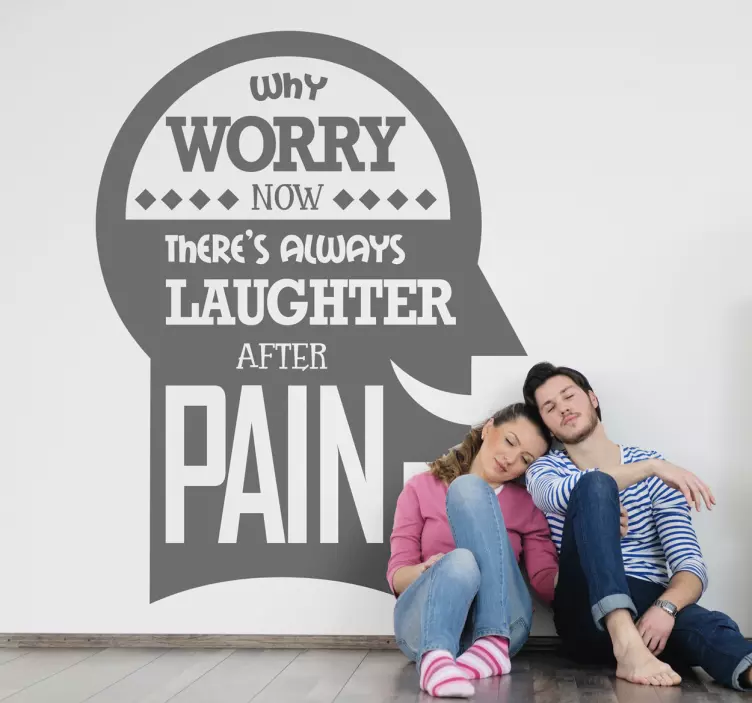 Wandtattoo why worry - TenStickers