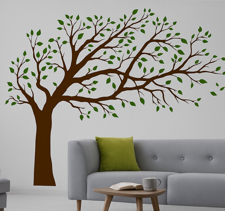 Wandtattoo Wohnzimmer bunter baum der wahrheit - TenStickers