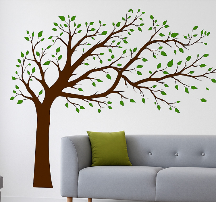 Wandtattoo Wohnzimmer bunter baum der wahrheit - TenStickers