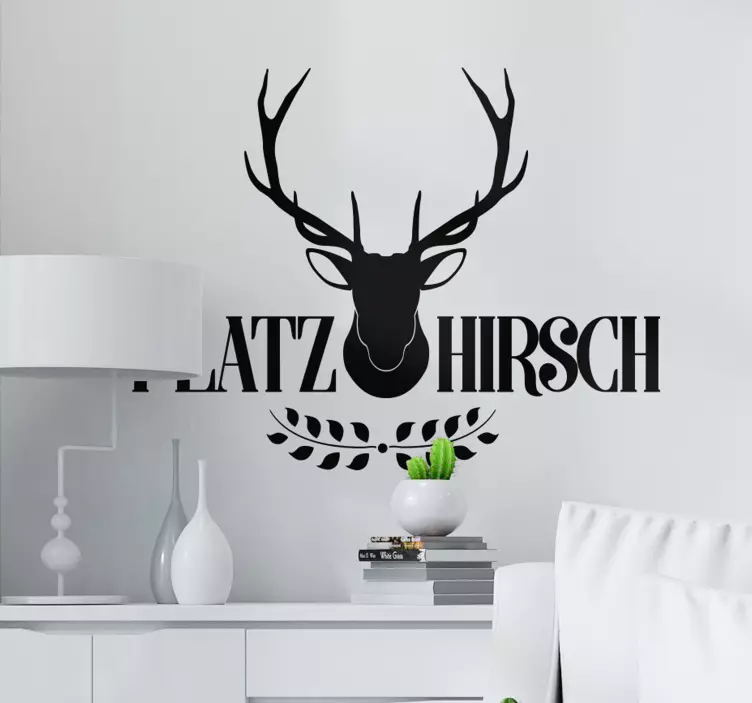 Wandtattoo Wohnzimmer Tier Sticker Platzhirsch - TenStickers