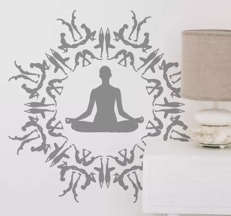 Wandtattoo Yoga Kreis - TenStickers
