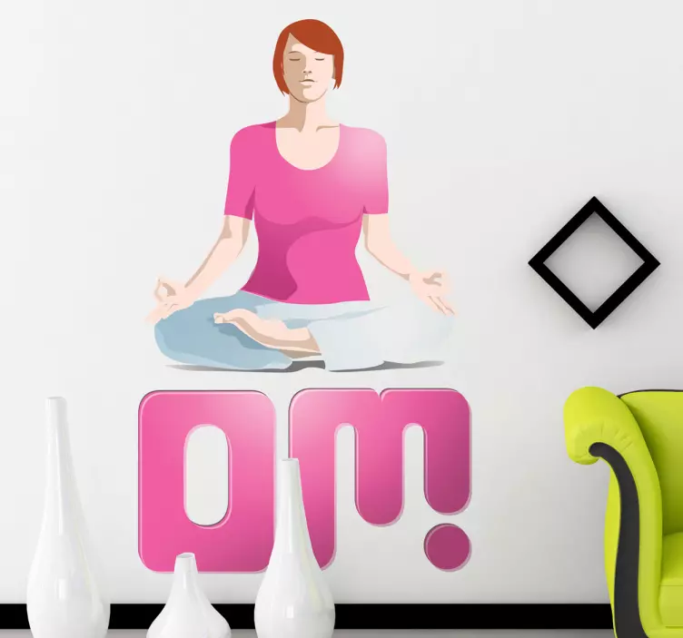 Wandtattoo Yoga OM - TenStickers