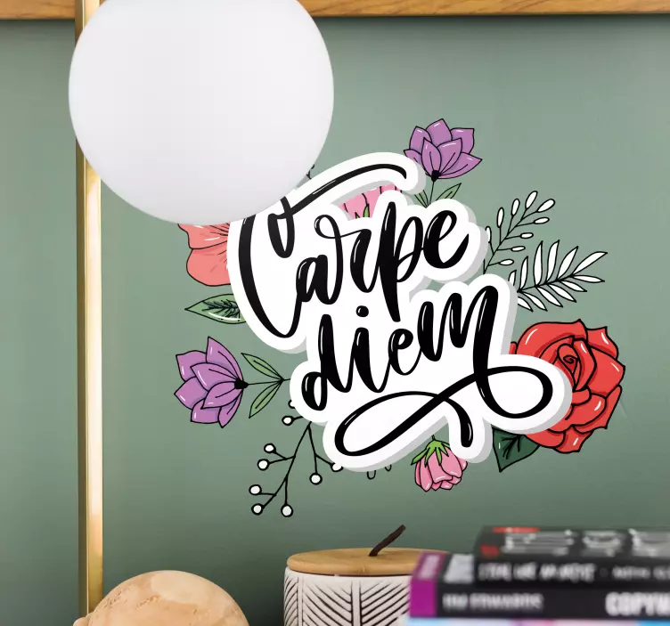 Wandtattoo Zitat florale zitatkunst - TenStickers