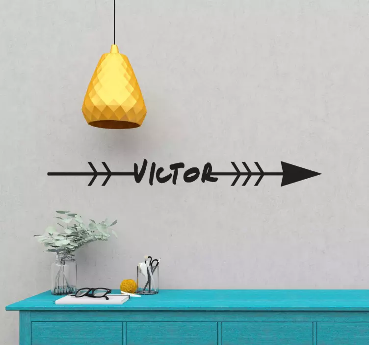 Wandtattoo Zitat personalisierte pfeilrichtung - TenStickers
