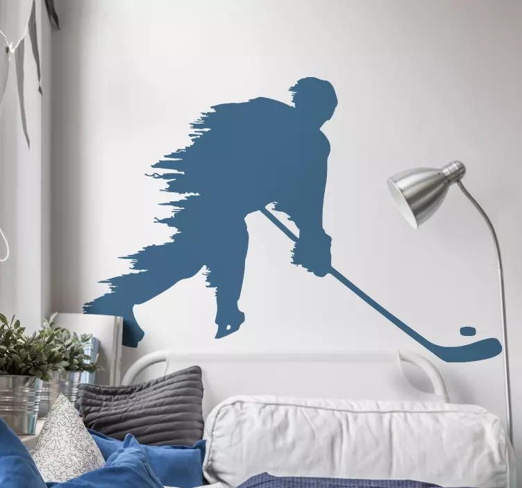 Wandtattoo Jugendzimmer Eishockey schießen - TenStickers