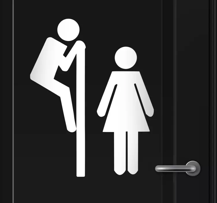 Aufkleber WC Beobachter einfarbig - TenStickers