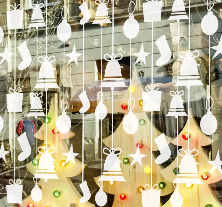 Weihnachten Schaufensteraufkleber - TenStickers
