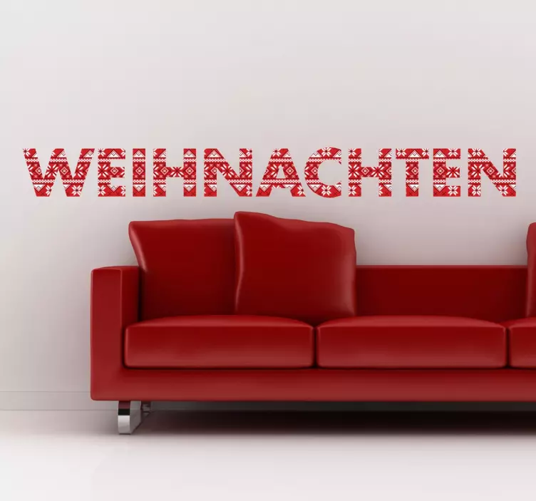 Weihnachten Text Sticker - TenStickers