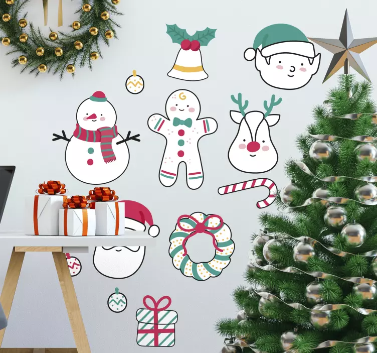 Weihnachten Winter Aufkleber - TenStickers