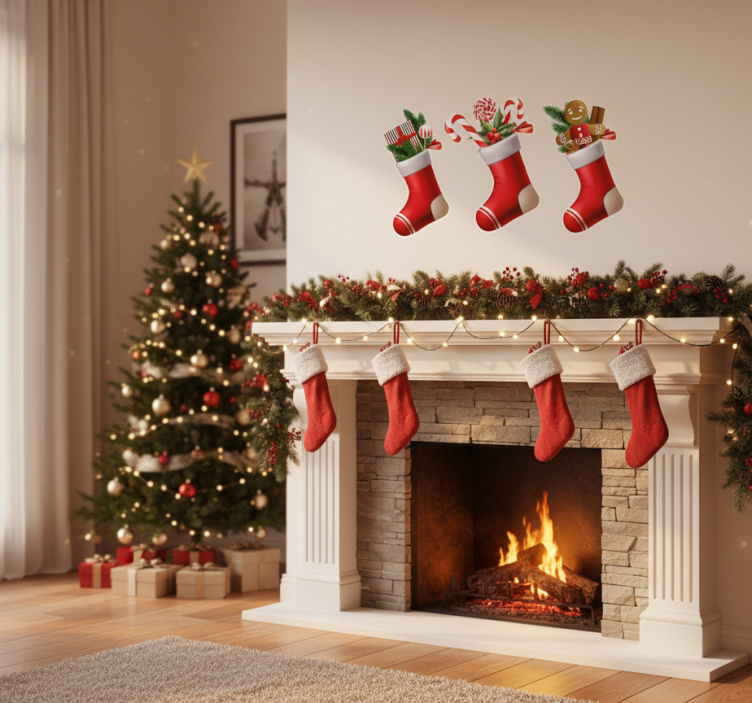 Weihnachtssticker für geschenke und sockenfüllung - TenStickers