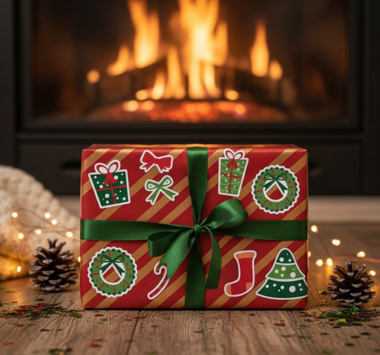 Weihnachtssticker klassische weihnachtselemente - TenStickers