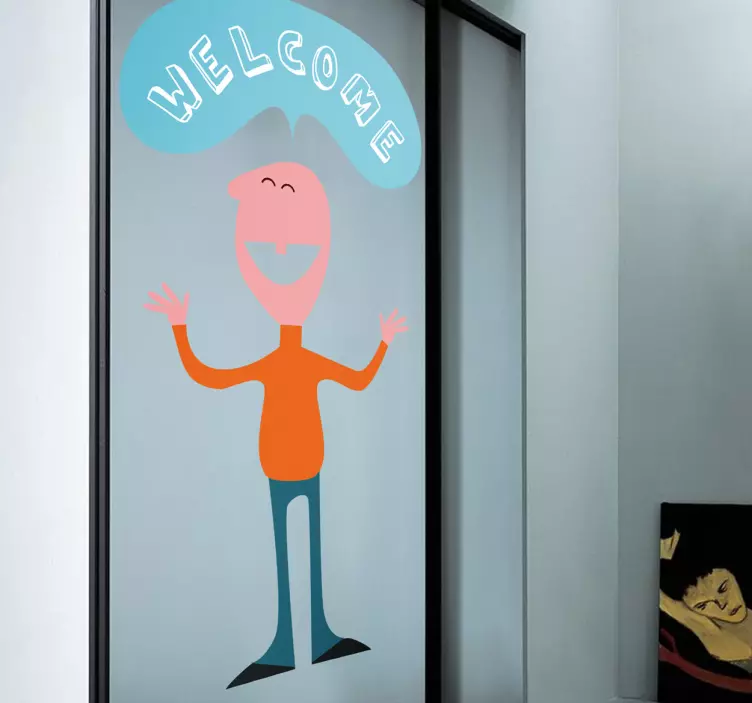 Welcome Person Aufkleber - TenStickers