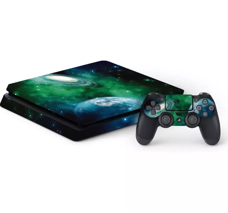 Weltall ps4 vinyl Aufkleber - TenStickers
