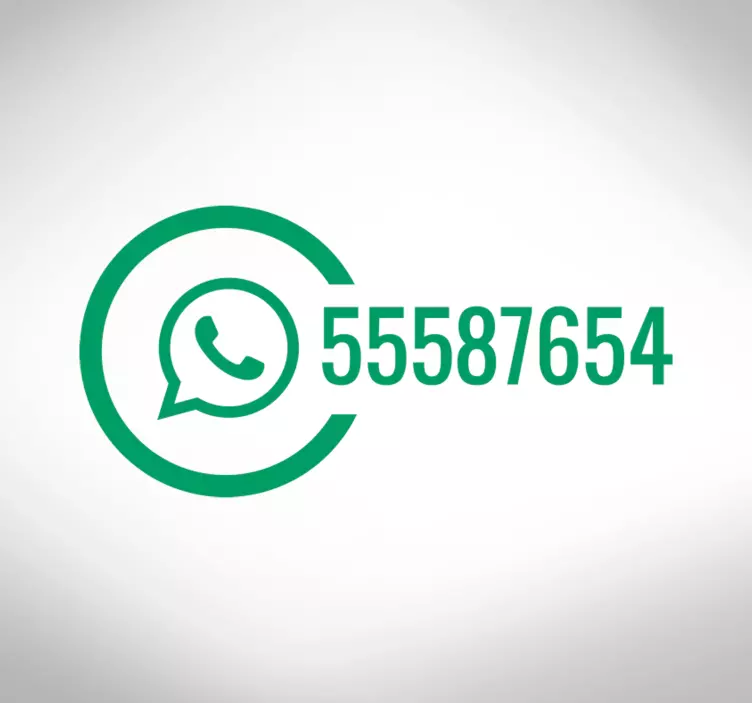 Whatsapp business Fenster Aufkleber - TenStickers