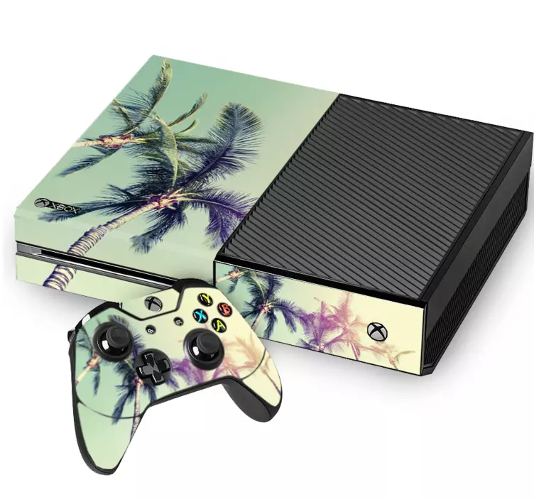 Xbox Palmenlandschaft Baum Tattoo - TenStickers