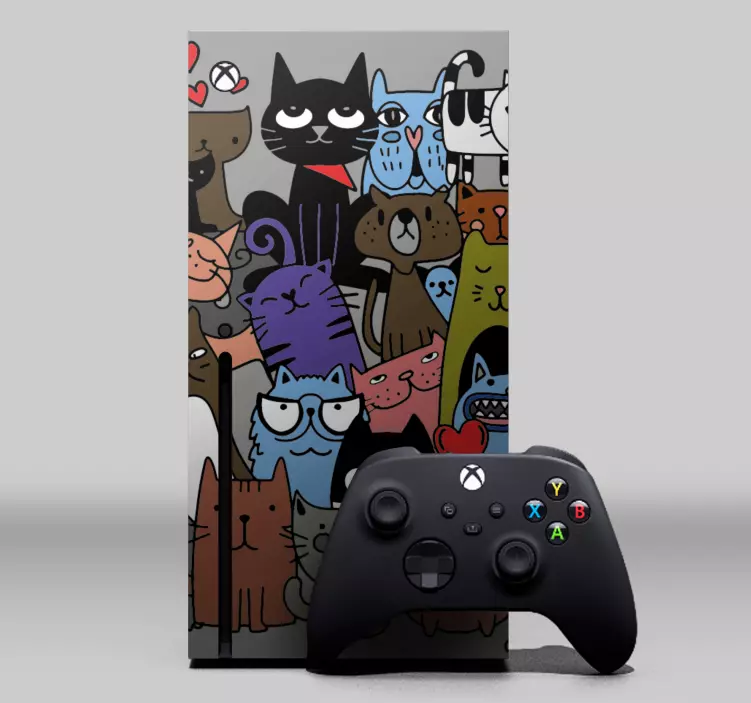 Xbox Skin bunte katzensammlung - TenStickers