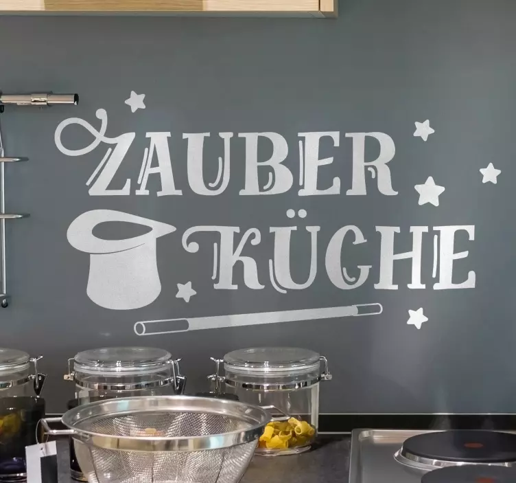 Zauberküche Text Wandaufkleber - TenStickers