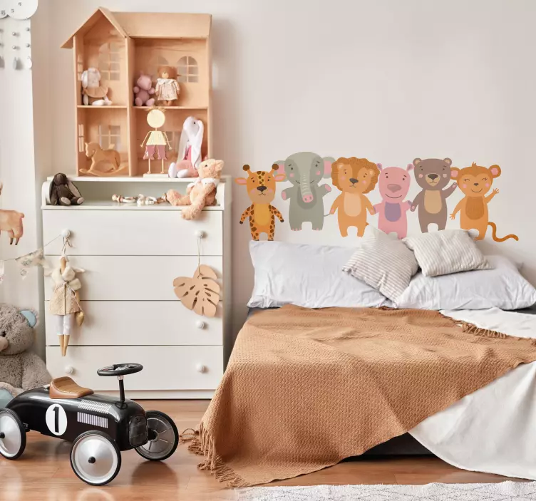 Zeichentrick-Tiere Wandtattoo - TenStickers