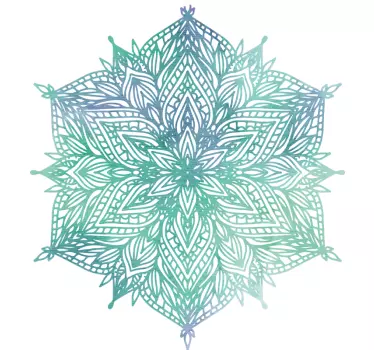 Wandtattoo Schlafzimmer türkises mandala - TenStickers