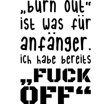 Wandttattoo Fuck Off - TenStickers
