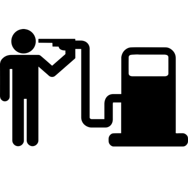 Autoaufkleber Benzinkopf  - TenStickers