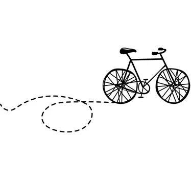 Aufkleber Fahrrad Spur - TenStickers