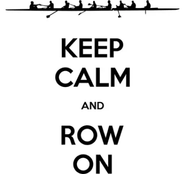 Wandtattoo keep calm and row on - TenStickers
