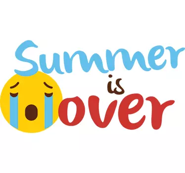 Wandtattoo Text der sommer ist vorbei – ausdruck - TenStickers