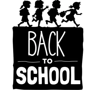 Aufkleber Back to School negativ - TenStickers