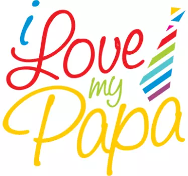Wandtattoo Love my Papa - TenStickers