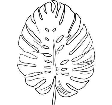 Wandtattoo Natur Palemblatt - TenStickers