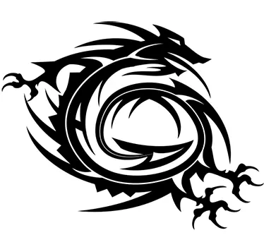 Wandtattoo chinesischer Drache - TenStickers