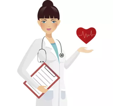 Wandtattoo Krankenschwester - TenStickers