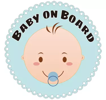 Schnuller Baby on Board Aufkleber - TenStickers