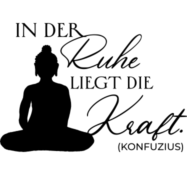 Wandtattoo Badezimmer kraft in der ruhe - TenStickers