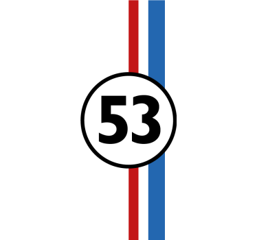 Autoaufkleber herbie -nummer - TenStickers