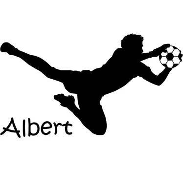 Anpassbarer torwart-fußball wandtattoo - TenStickers