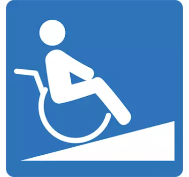 Disbaled rampenzeichenaufkleber - TenStickers