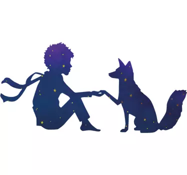 Wandtattoo Kleiner Prinz Silhouette - TenStickers