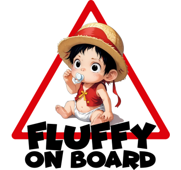 Baby on Board Aufkleber benutzerdefinierter anime-charakter - TenStickers