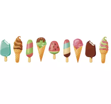Tapetenbordüre Eis - TenStickers